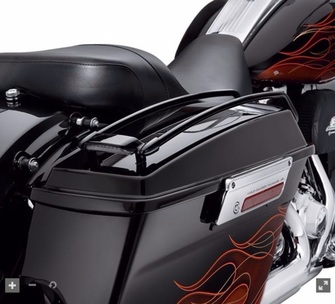 Air Wing Saddlebag Lid Rail Kit- Gloss Black